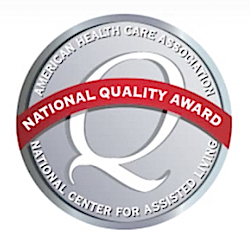 AHCA/NCAL Silver Quality Award logo