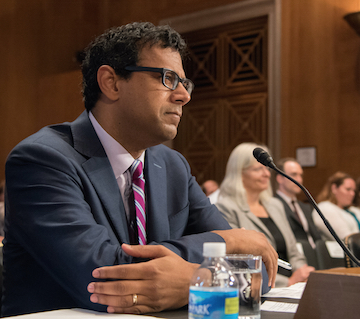 Atul Gawande, M.D., M.P.H., testifies before the Senate Special Committee on Aging on June 23.