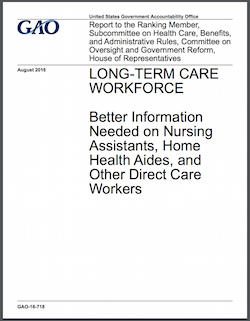 Direct care workforce solutions hampered by data gaps, GAO says