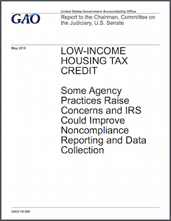 GAO raises concerns related to low-income housing tax credit program