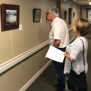The Grace Ridge art show had 45 pieces by 25 artists aged 60 or more years, including residents.