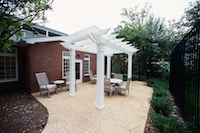 The memory care garden at Commonwealth Senior Living at Charlottesville.