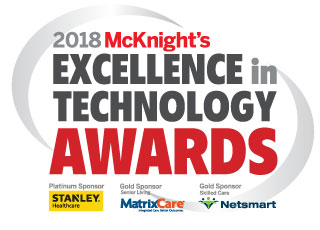McKnight's 2018 Excellence in Technology Awards logo