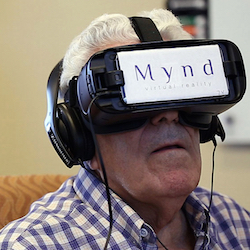 Virtual reality showing actual anecdotal benefits for senior living residents
