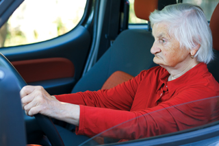 Older person driving