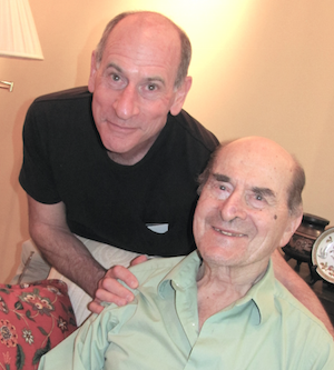 Henry Heimlich, 96, right, and his son, Phil Heimlich, 63.