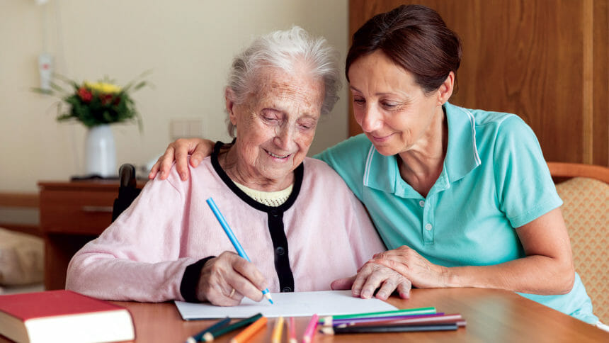 Alzheimer's, Older person, caregiver