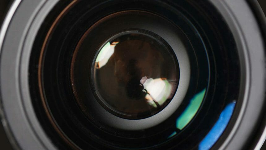 camera lens close-up