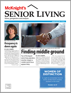 McKnight's Senior Living August 2019 cover