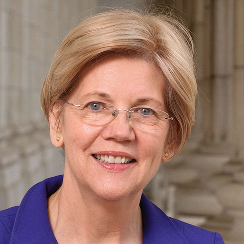 Senator and presidential candidate Elizabeth Warren