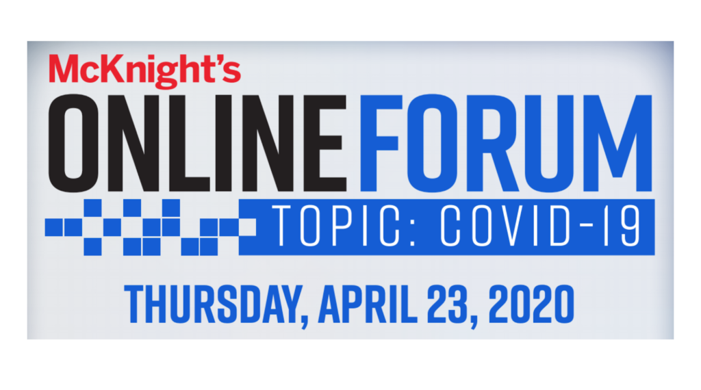 Earn 3 CE credits this Thursday at the McKnight’s Online Forum about COVID-19