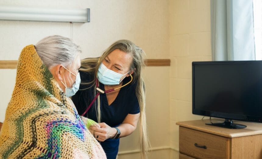 compassionate care visitor in nursing home