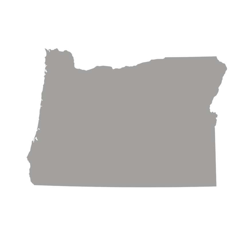 outline of state of Oregon