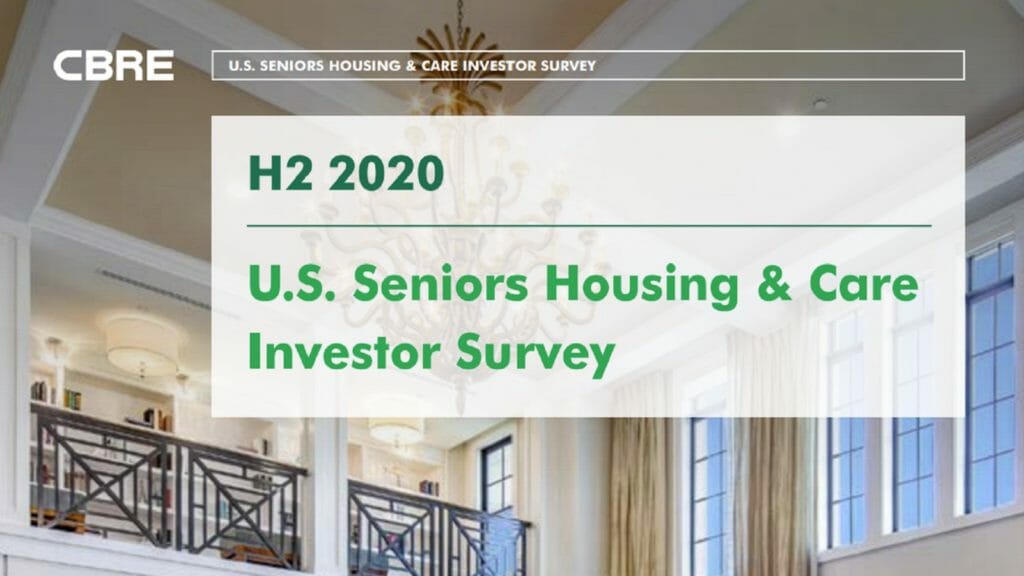Assisted living once again claims top spot for investor interest: CBRE report