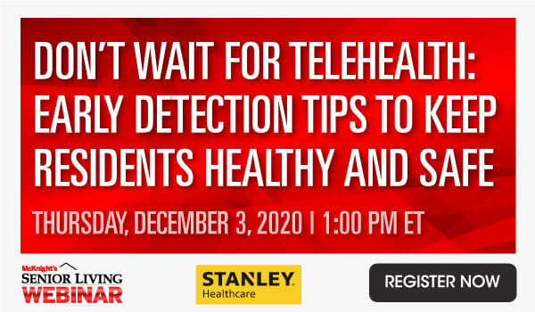 Dec. 3, learn early COVID detection tips to keep residents healthy, safe