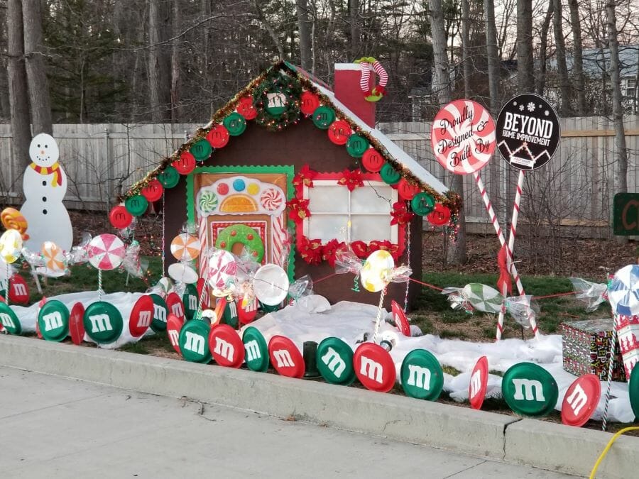 Gingerbread House display at The Landing of North Haven