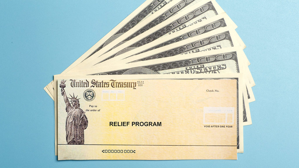 US Treasury relief program checks