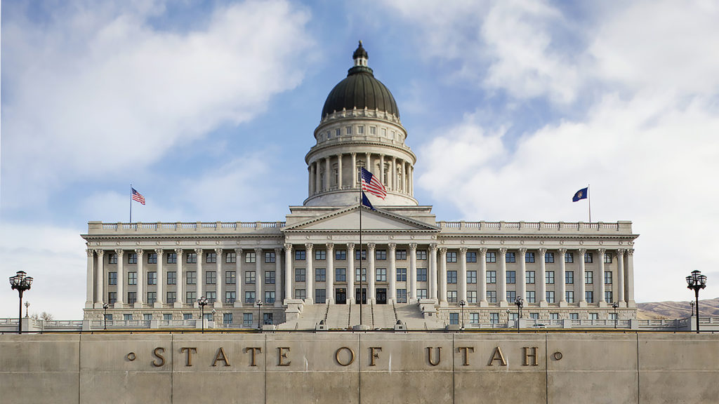 Utah State Capitol Building in Salt Lake City, Utah.