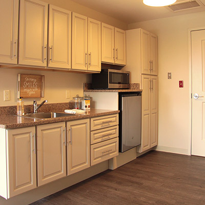 Kitchen from Salmon at Medway Enhanced Care Neighborhood