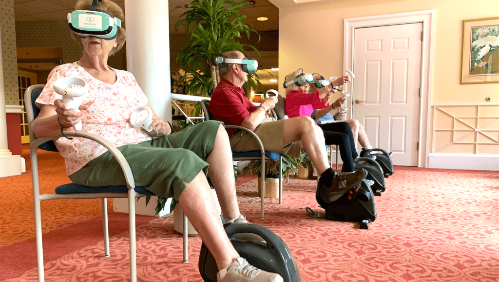 residents use virtual reality