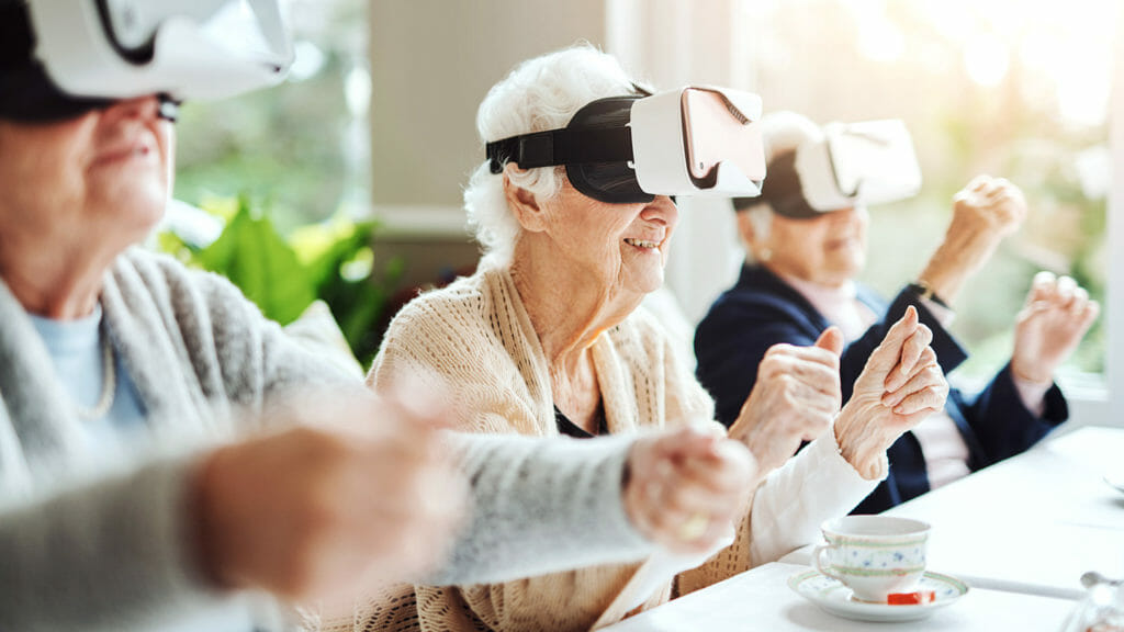 Strolling around a VR city motivates seniors to socialize and exercise in the real world, study shows