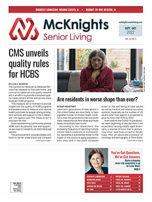 cover of October 2022 issue of McKnight's Senior Living