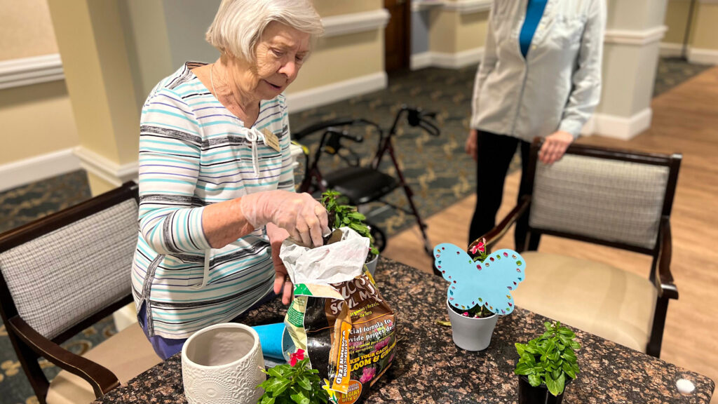 Bringing gardening to memory care residents