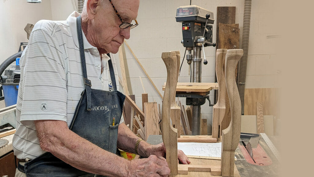 Sharing woodworking talents