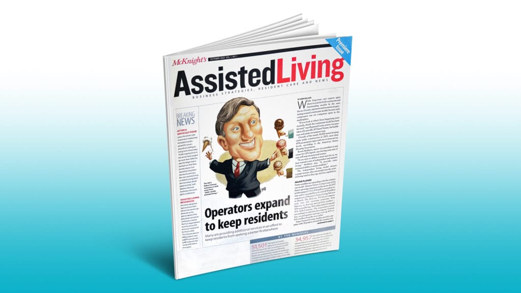 McKnight's Assisted Living magazine cover from October 2003