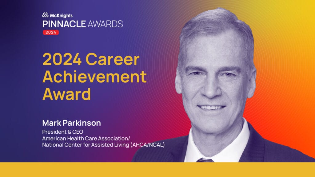 Parkinson named 2nd annual McKnight’s Pinnacle Awards Career Achievement Award winner